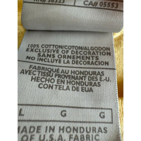 Nike Women’s Vintage 90s Y2K Cotton Yellow T Shirt size Large - Picture 5 of 6